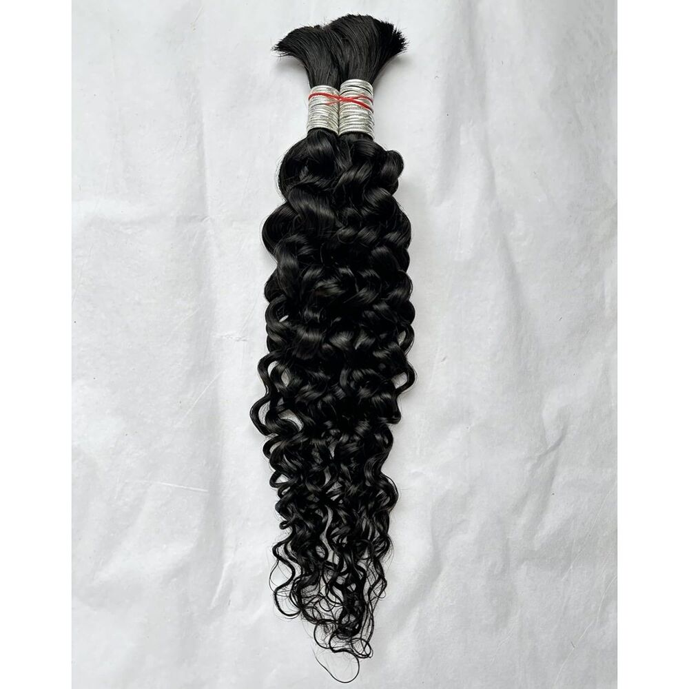14in 12A Water Wave Human Braiding Hair 2 Bundles 90g No Weft